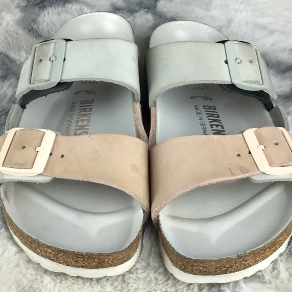 Birkenstock Tricolored Arizona Split Hex Sandals Size 35‎ Narrow